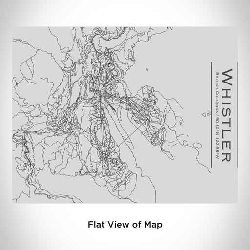 Rendered View of Whistler British Columbia Map Engraving on 20oz Stainless Steel Insulated Bottle with Bamboo Top