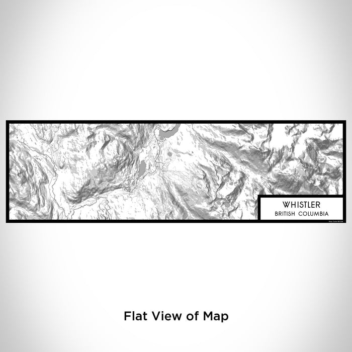 Flat View of Map Custom Whistler British Columbia Map Enamel Mug in Classic