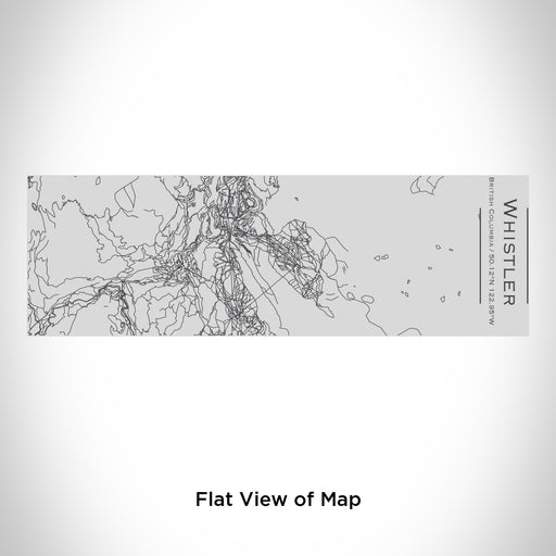 Rendered View of Whistler British Columbia Map Engraving on 10oz Stainless Steel Insulated Cup with Sipping Lid