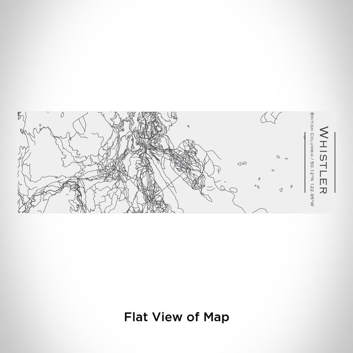 Rendered View of Whistler British Columbia Map Engraving on 10oz Stainless Steel Insulated Cup with Sliding Lid in White