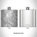 Rendered View of Whistler British Columbia Map Engraving on 6oz Stainless Steel Flask