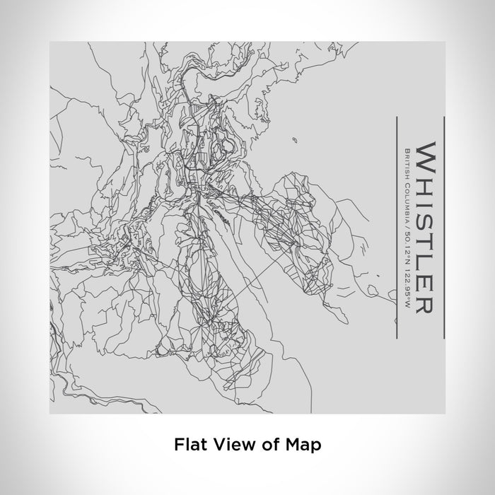 Rendered View of Whistler British Columbia Map Engraving on 17oz Stainless Steel Insulated Tumbler