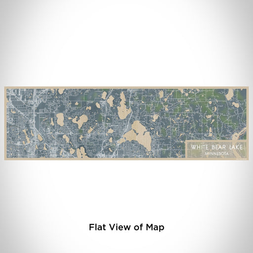 Flat View of Map Custom White Bear Lake Minnesota Map Enamel Mug in Afternoon