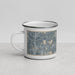 Left View Custom White Bear Lake Minnesota Map Enamel Mug in Afternoon