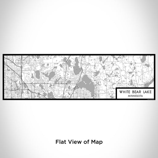 Flat View of Map Custom White Bear Lake Minnesota Map Enamel Mug in Classic