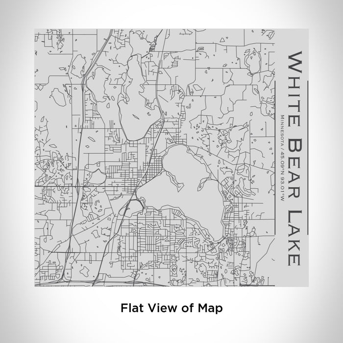 Rendered View of White Bear Lake Minnesota Map Engraving on 17oz Stainless Steel Insulated Tumbler