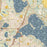 White Bear Lake Minnesota Map Print in Woodblock Style Zoomed In Close Up Showing Details