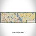 Flat View of Map Custom White Bear Lake Minnesota Map Enamel Mug in Woodblock