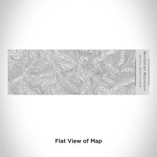 Rendered View of Whitefish Mountain Montana Map Engraving on 10oz Stainless Steel Insulated Cup with Sipping Lid