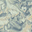 Whitefish Mountain Montana Map Print in Woodblock Style Zoomed In Close Up Showing Details