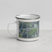 Left View Custom White Lake Hills Fort Worth Map Enamel Mug in Afternoon