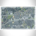 White Lake Hills Fort Worth Map Print Landscape Orientation in Afternoon Style With Shaded Background