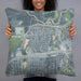 Person holding 22x22 Custom White Lake Hills Fort Worth Map Throw Pillow in Afternoon