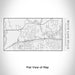 Rendered View of White Lake Hills Fort Worth Map Engraving on 17oz Stainless Steel Insulated Cola Bottle in White
