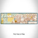 Flat View of Map Custom White Lake Hills Fort Worth Map Enamel Mug in Woodblock