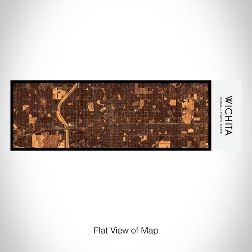 Rendered View of Wichita Kansas Map on 10oz Stainless Steel Insulated Cup in Ember with Sliding Lid