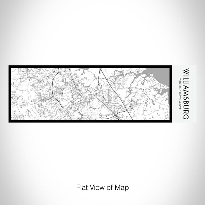 Rendered View of Williamsburg Virginia Map on 10oz Stainless Steel Insulated Cup in Classic with Sliding Lid