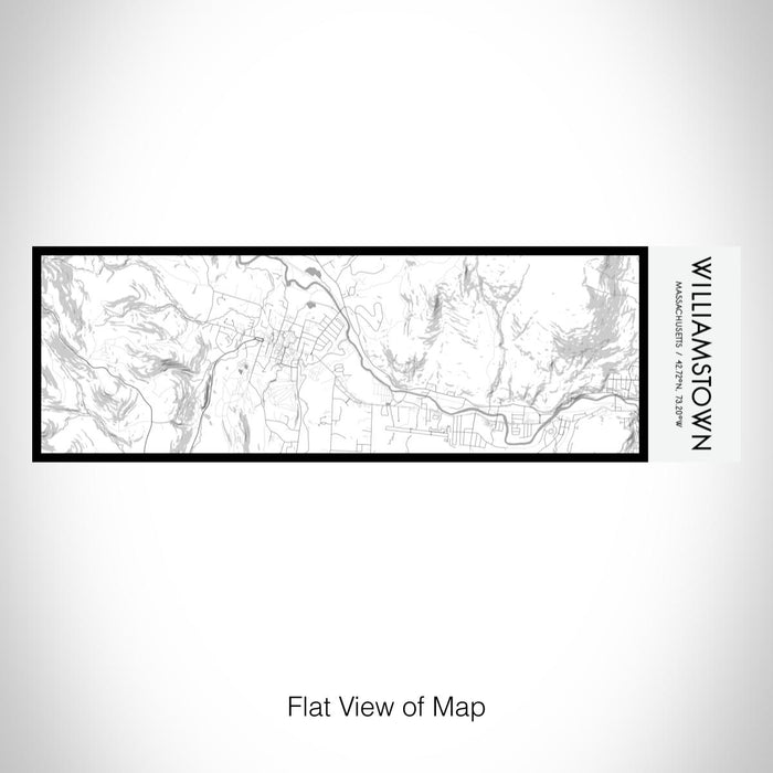 Rendered View of Williamstown Massachusetts Map on 10oz Stainless Steel Insulated Cup in Classic with Sliding Lid