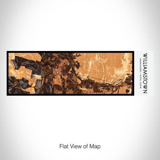 Rendered View of Williamstown Massachusetts Map on 10oz Stainless Steel Insulated Cup in Ember with Sliding Lid