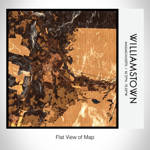 Rendered View of Williamstown Massachusetts Map on 17oz Stainless Steel Insulated Tumbler in Ember Map Style