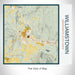 Rendered View of Williamstown Massachusetts Map on 17oz Stainless Steel Insulated Tumbler in Woodblock Map Style