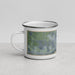 Left View Custom Williston North Dakota Map Enamel Mug in Afternoon