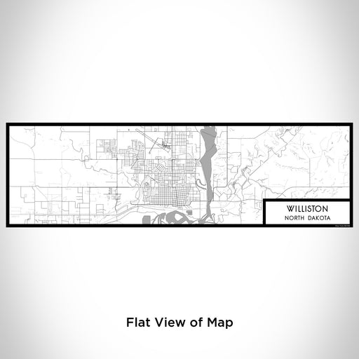 Flat View of Map Custom Williston North Dakota Map Enamel Mug in Classic