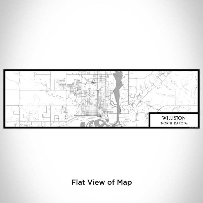 Flat View of Map Custom Williston North Dakota Map Enamel Mug in Classic