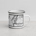 Right View Custom Willow Lake Wyoming Map Enamel Mug in Classic