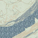 Willow Lake Wyoming Map Print in Woodblock Style Zoomed In Close Up Showing Details