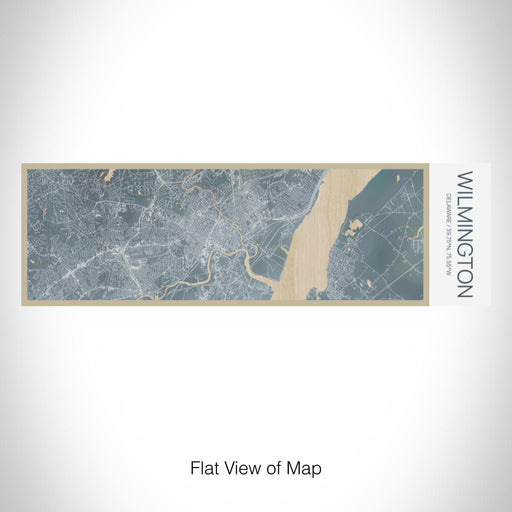 Rendered View of Wilmington Delaware Map on 10oz Stainless Steel Insulated Cup in Afternoon with Sliding Lid