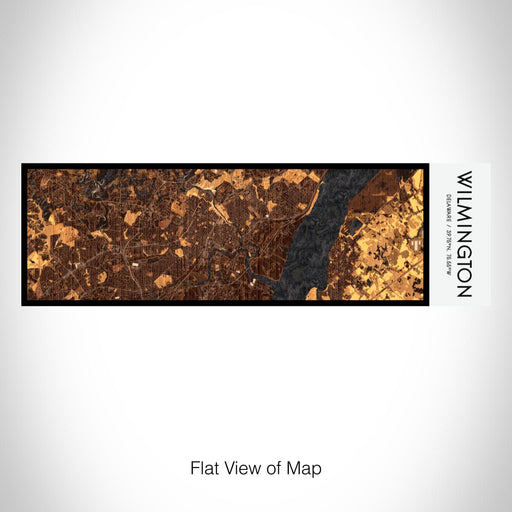 Rendered View of Wilmington Delaware Map on 10oz Stainless Steel Insulated Cup in Ember with Sliding Lid