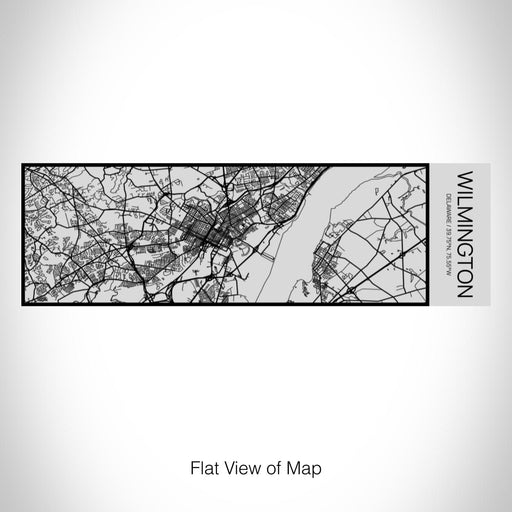 Rendered View of Wilmington Delaware Map on 10oz Stainless Steel Insulated Cup with Sipping Lid