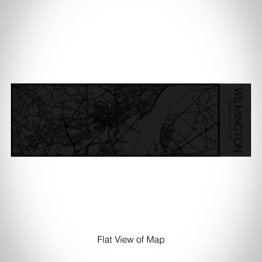 Rendered View of Wilmington Delaware Map on 10oz Stainless Steel Insulated Cup in Matte Black with Sliding Lid