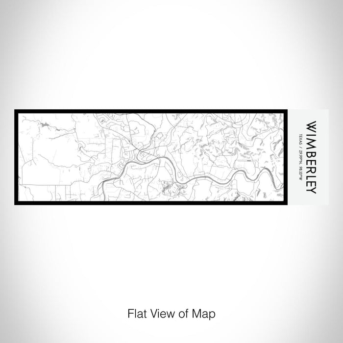 Rendered View of Wimberley Texas Map on 10oz Stainless Steel Insulated Cup in Classic with Sliding Lid