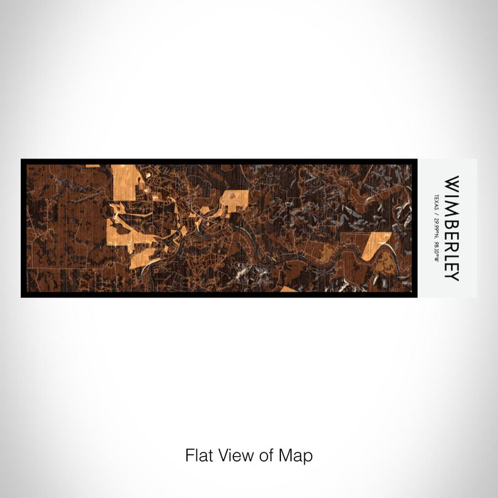 Rendered View of Wimberley Texas Map on 10oz Stainless Steel Insulated Cup in Ember with Sliding Lid