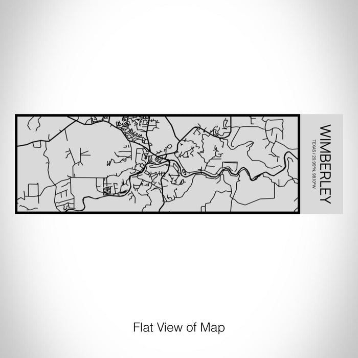 Rendered View of Wimberley Texas Map on 10oz Stainless Steel Insulated Cup with Sipping Lid