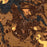 Winchester Tennessee Map Print in Ember Style Zoomed In Close Up Showing Details