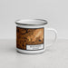 Right View Custom Winchester Tennessee Map Enamel Mug in Ember