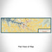 Flat View of Map Custom Winchester Tennessee Map Enamel Mug in Woodblock