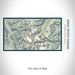 Rendered View of Wind River Range Wyoming Map on 17oz Stainless Steel Insulated Bottle with printed woodblock style map