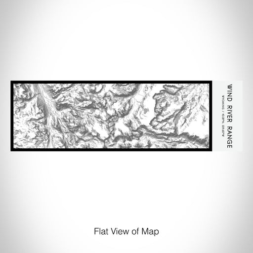 Rendered View of Wind River Range Wyoming Map on 10oz Stainless Steel Insulated Cup in Classic with Sliding Lid