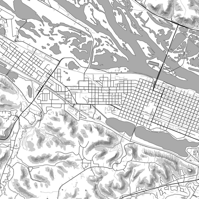 Winona Map Winona - Minnesota Map Print in Classic — JACE Maps