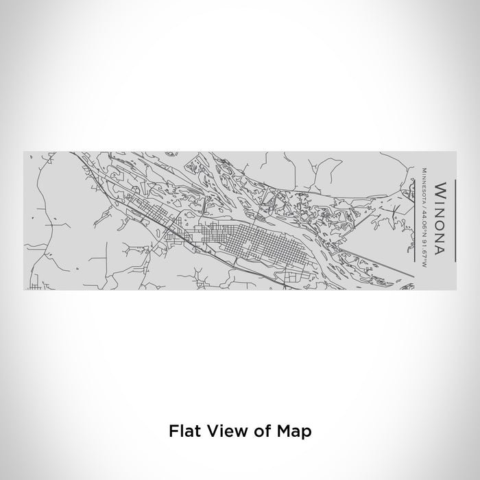 Rendered View of Winona Minnesota Map Engraving on 10oz Stainless Steel Insulated Cup with Sipping Lid