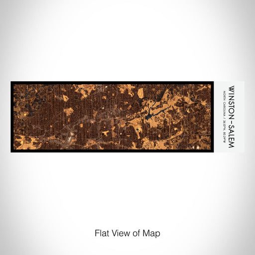 Rendered View of Winston-Salem North Carolina Map on 10oz Stainless Steel Insulated Cup in Ember with Sliding Lid