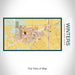 Rendered View of Winters California Map on 17oz Stainless Steel Insulated Bottle with printed woodblock style map