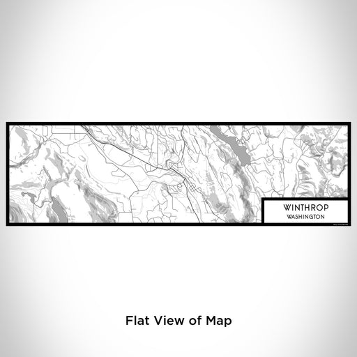Flat View of Map Custom Winthrop Washington Map Enamel Mug in Classic