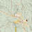 Winthrop Washington Map Print in Woodblock Style Zoomed In Close Up Showing Details