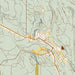 Winthrop Washington Map Print in Woodblock Style Zoomed In Close Up Showing Details