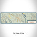 Flat View of Map Custom Winthrop Washington Map Enamel Mug in Woodblock